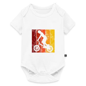 BMX Bike Bike Retro Gift Bicycle Motocross - Baby Premium short-sleeve bodysuit - white - Front