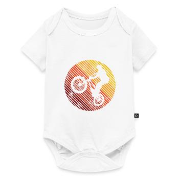 BMX Vélo Vélo Rétro Cadeau Vélo Motocross - Body à manches courtes Premium Bébé - blanc - Devant