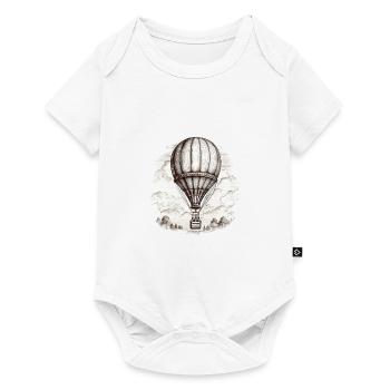 Heißluftballon - Baby Premium Kurzarmbody - Weiß - Vorne