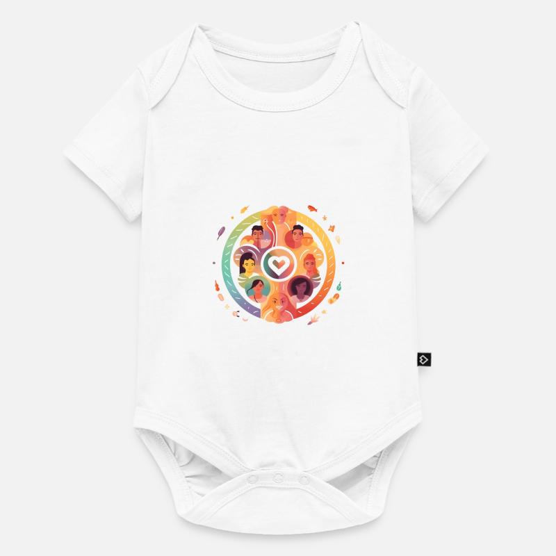 Diversité et tolérance - Body à manches courtes Premium Bébé - blanc