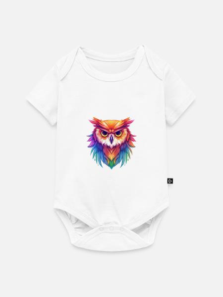 Pride Owl - Baby Premium Kurzarmbody - Weiß