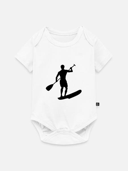 Stand Up Paddling - Baby Premium Kurzarmbody - Weiß