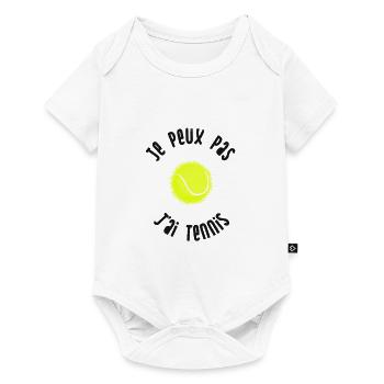 I can not I have tennis - Baby Premium short-sleeve bodysuit - white - Front
