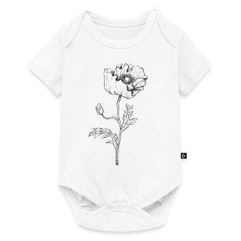 Poppy Poppy Papaver - Baby Premium short-sleeve bodysuit - white - Front