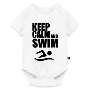 Natation Sports nautiques - Body à manches courtes Premium Bébé - blanc - Devant