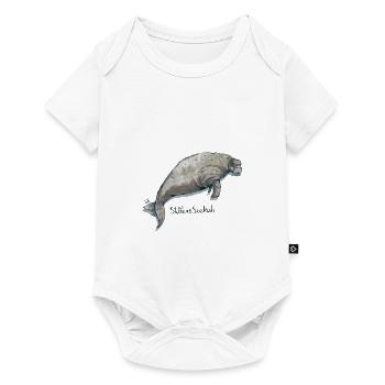 Stellers Seekuh - Baby Premium Kurzarmbody - Weiß - Vorne