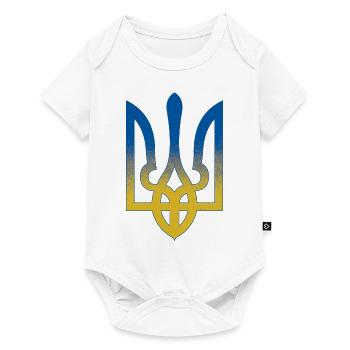 Ukraine Flag Symbol - Flag Of Ukraine - Baby Premium short-sleeve bodysuit - white - Front