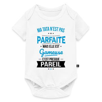 Ma tata n'est pas parfaite - Gameuse - Body à manches courtes Premium Bébé - blanc - Devant