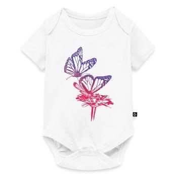 Monarch Butterfly Sketch Graphic Butterfly Lovers - Body à manches courtes Premium Bébé - blanc - Devant