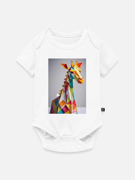 Giraffe - Baby Premium Kurzarmbody - Weiß