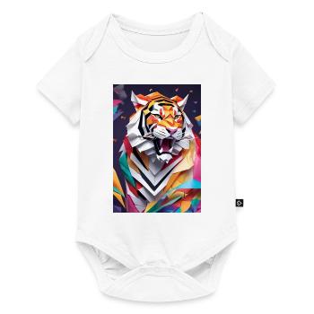 King of the Jungle - Roaring Tiger - Baby Premium short-sleeve bodysuit - white - Front