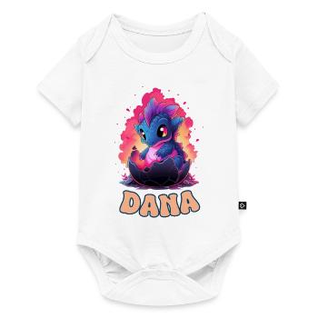 Dana - Nom - Dragon - Body à manches courtes Premium Bébé - blanc - Devant