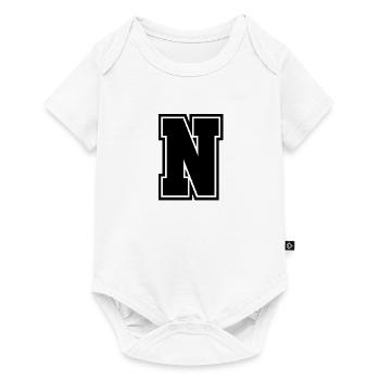Letter N - Baby Premium short-sleeve bodysuit - white - Front