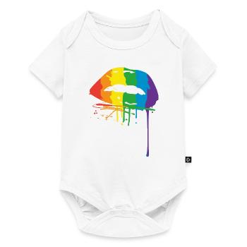 LGBT Lips - Baby Premium short-sleeve bodysuit - white - Front