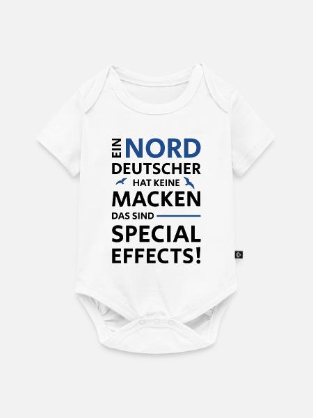 NORDDEUTSCHE MACKEN SPECIAL EFFECTS - Baby Premium Kurzarmbody - Weiß