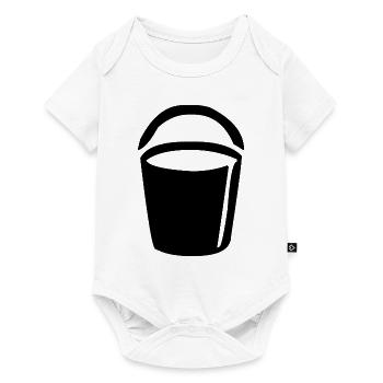 Zum Putzen brauche ich einen Eimer voller Wasser - Baby Premium Kurzarmbody - Weiß - Vorne
