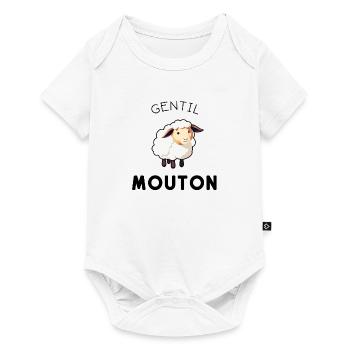 Gentil mouton - Body à manches courtes Premium Bébé - blanc - Devant