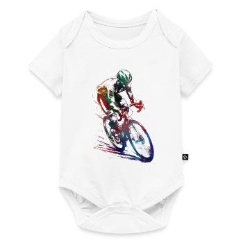Cycling #cycling #sport #bike - Baby Premium short-sleeve bodysuit - white - Front