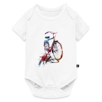 Cycling #cycling #sport #bike - Baby Premium short-sleeve bodysuit - white - Front