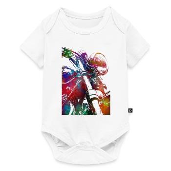 #motor #sport de course automobile - Body à manches courtes Premium Bébé - blanc - Devant