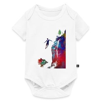Sport jumping to the water - Baby Premium short-sleeve bodysuit - white - Front