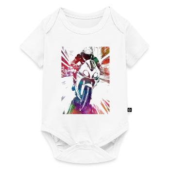 #motor #sport de course automobile - Body à manches courtes Premium Bébé - blanc - Devant