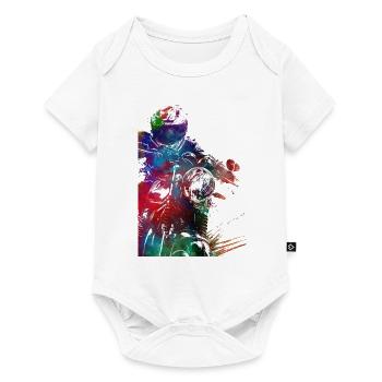 #motor #sport de course automobile - Body à manches courtes Premium Bébé - blanc - Devant
