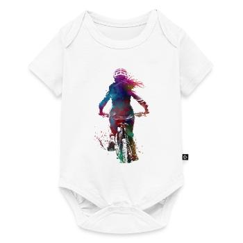 City bike sport art #bike - Baby Premium short-sleeve bodysuit - white - Front