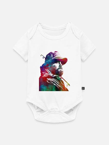 Angelsport Kunst #fishing - Baby Premium Kurzarmbody - Weiß
