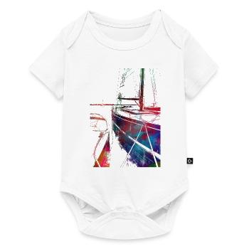 Yachtrennsportkunst #yachting - Baby Premium Kurzarmbody - Weiß - Vorne