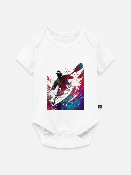 Art sportif du kayak#kayak - Body à manches courtes Premium Bébé - blanc