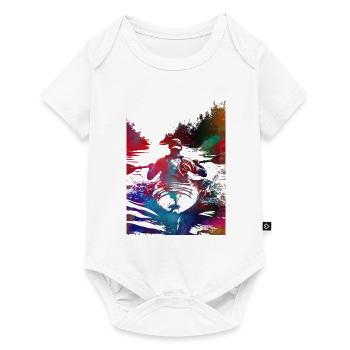 Art sportif du kayak#kayak - Body à manches courtes Premium Bébé - blanc - Devant