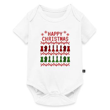 Chess Ugly Christmas Xmas Funny - Baby Premium short-sleeve bodysuit - white - Front