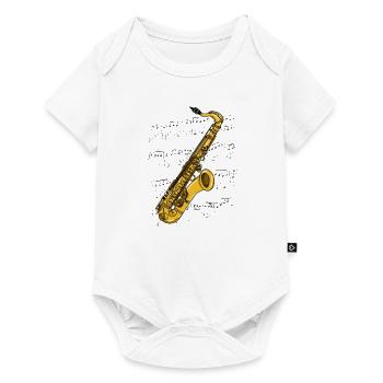 Saxophone Sax Player Saxophonist Jazz Musician - Baby Premium short-sleeve bodysuit - white - Front