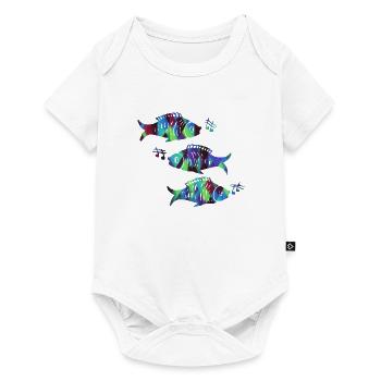 Poissons - Body à manches courtes Premium Bébé - blanc - Devant