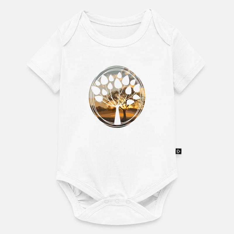 tree - Baby Premium short-sleeve bodysuit - white