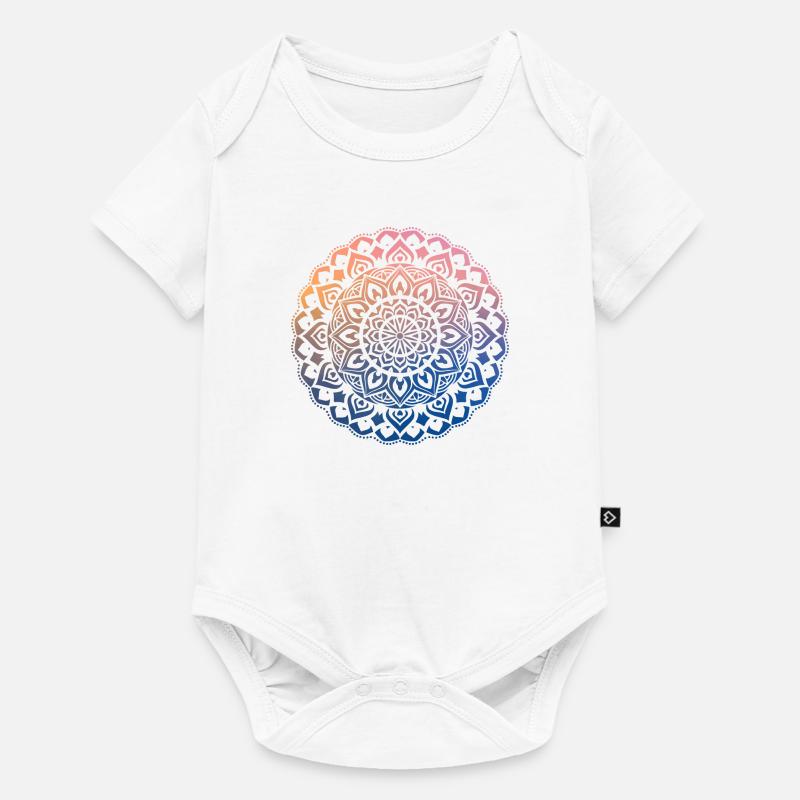 Mandala - Baby Premium short-sleeve bodysuit - white