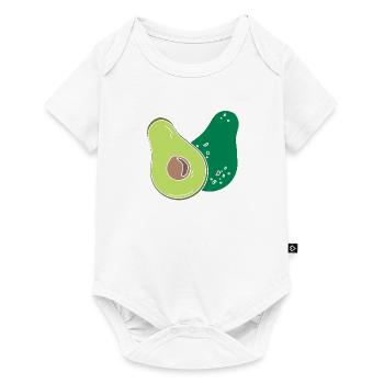 Avocado - Baby Premium Kurzarmbody - Weiß - Vorne