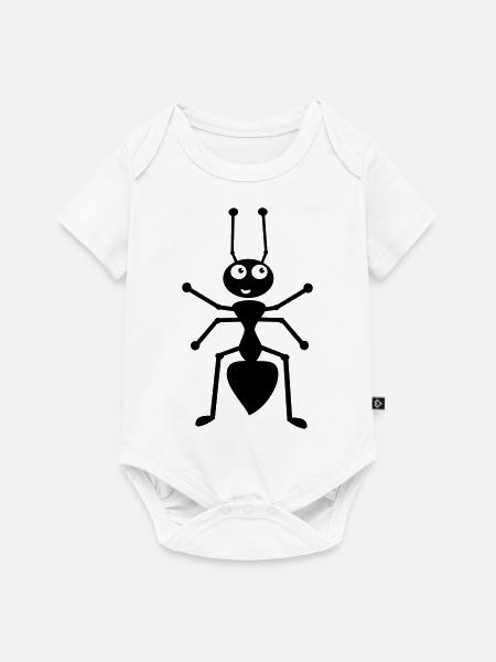 Ameise - Baby Premium Kurzarmbody - Weiß