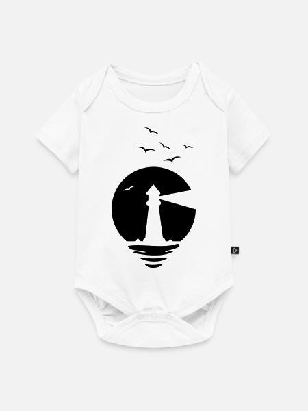 seelicht - Baby Premium Kurzarmbody - Weiß