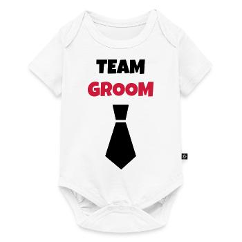 Marriage Wedding Bride Groom Hochzeit Mariage Love - Baby Premium short-sleeve bodysuit - white - Front