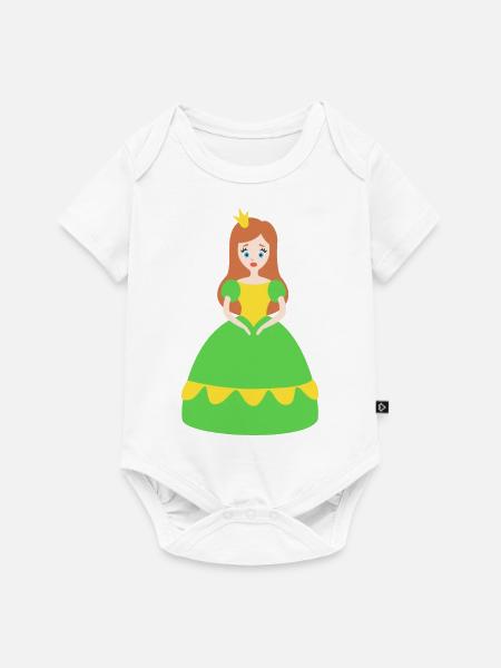 Prinzessin - Baby Premium Kurzarmbody - Weiß