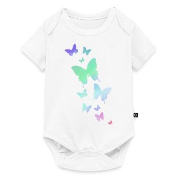 Papillon Papillon Animal Couleur colorée - Body à manches courtes Premium Bébé - blanc - Devant