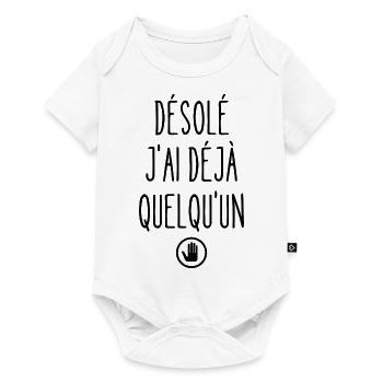 désolé j'ai déjà quelqu'un - Body à manches courtes Premium Bébé - blanc - Devant