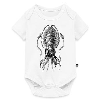 Squid Drawn Vintage - Baby Premium short-sleeve bodysuit - white - Front