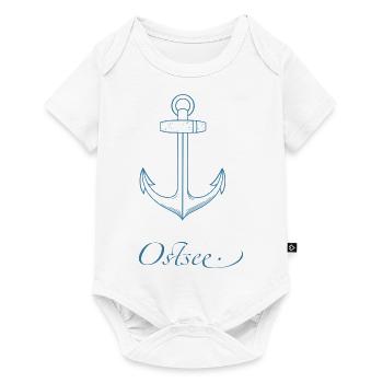 Ostsee Anker - Baby Premium Kurzarmbody - Weiß - Vorne