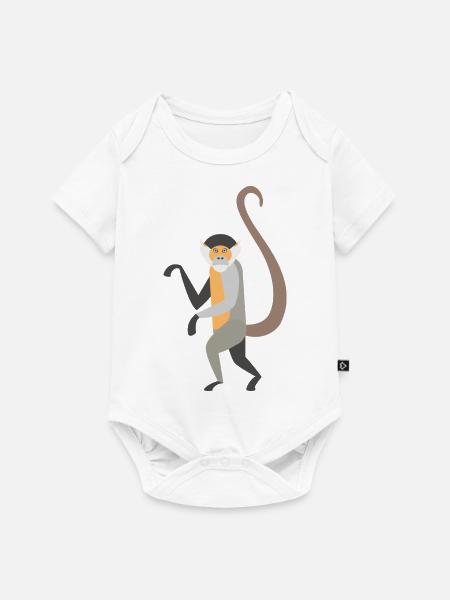 Wildtiere - Baby Premium Kurzarmbody - Weiß