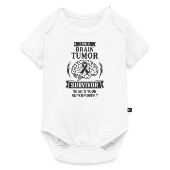 I am a Brain Tumor Survivor - Baby Premium short-sleeve bodysuit - white - Front