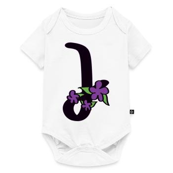 J wie jugendlich - Baby Premium Kurzarmbody - Weiß - Vorne