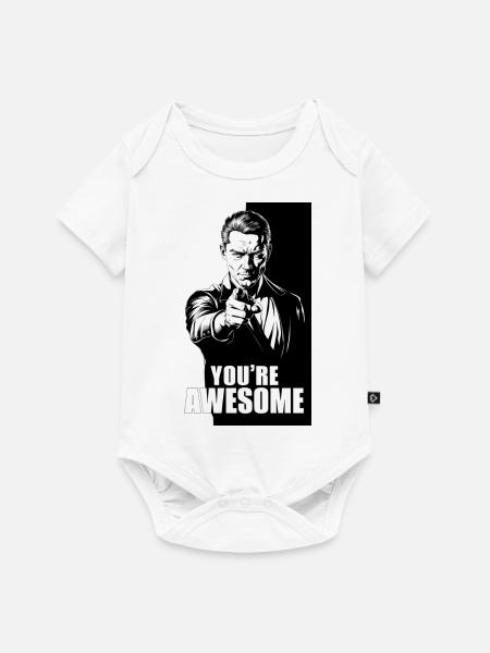 You‘re Awesome - Baby Premium Kurzarmbody - Weiß